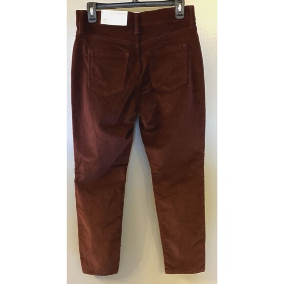 Liz Claiborne Sara Velvet Maroon Petite Slim Leg Pants Size 6P NWT - Picture 7 of 7